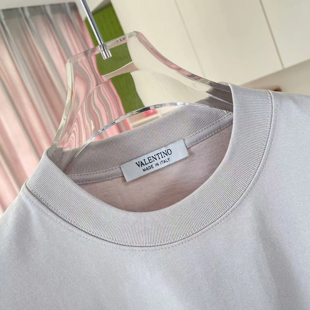 VALENTIN* 2026 New Arrival logo 300g T Same Style Size：S M L XL XXL ：Black White Purple Gray